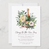 Invitation Salutations à la fête du Nouvel An (Devant)