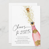 Invitation Salutations à la fête du Nouvel An 2024 (Devant / Derrière)