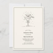 Invitation Salutations à la Grad Martini Graduation Party (Devant)
