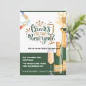Invitation Salutations à l'invitation de la fête du Nouvel An (Debout devant)