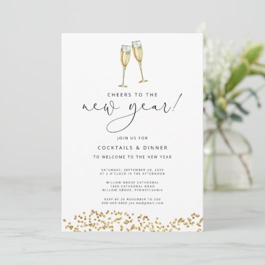 Invitation Salutations à l'invitation de la Parties scintilla (Debout devant)