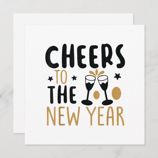 Invitation Salutations Au Nouvel An 2025 Compte À Recompte Vi (Devant / Derrière)