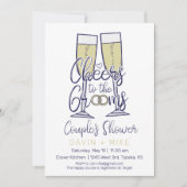 Invitation Salutations au Wedding shower Couples Grooms (Devant)