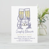 Invitation Salutations au Wedding shower Couples Grooms (Debout devant)