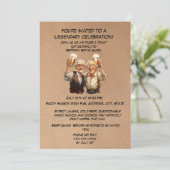 Invitation Salutations Aux Années ! Anniversaire drôle du vie (Debout devant)