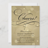 Invitation Salutations Champagne Gold (Devant)