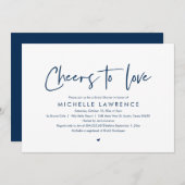 Invitation Salutations d'amour, Fête des mariées Décontractée (Devant / Derrière)