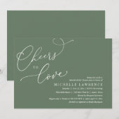 Invitation Salutations d'amour, Fête des mariées romantique (Devant / Derrière)