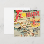 Invitation Salutations de Floride (Devant / Derrière)