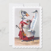 Invitation Salutations de Holiday Goose (Devant)