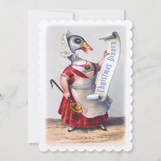 Invitation Salutations de Holiday Goose (Devant)