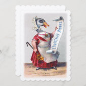 Invitation Salutations de Holiday Goose (Devant / Derrière)