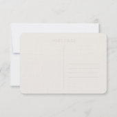 Invitation Salutations de Hollywood Postcard, Linen Postcard (Dos)