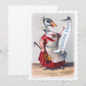 Invitation Salutations de l'oie des Fêtes (Devant / Derrière)