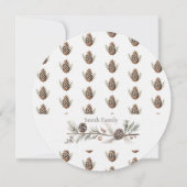 Invitation Salutations de Noël (Dos)