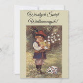 Invitation Salutations de Pâques en Pologne Wesolych Swiat In (Devant)