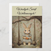 Invitation Salutations de Pâques en Pologne Wesolych Swiat In (Devant / Derrière)