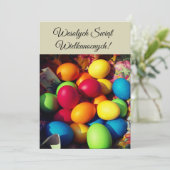 Invitation Salutations de Pâques en Pologne Wesolych Swiat In (Debout devant)