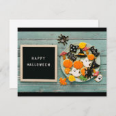 Invitation Salutations d'Halloween (Devant / Derrière)