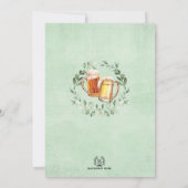 Invitation Salutations et bières à 60 ans Homme adulte Annive (Dos)