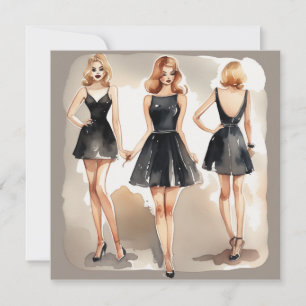 Invitation Salutations LBD élégant : Versatile et Élégant