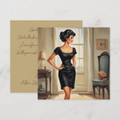 Invitation Salutations LBD stylées : Classique et Versatile (Devant / Derrière)