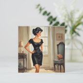 Invitation Salutations LBD stylées : Classique et Versatile (Debout devant)
