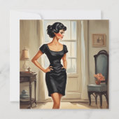 Invitation Salutations LBD stylées : Classique et Versatile (Devant)