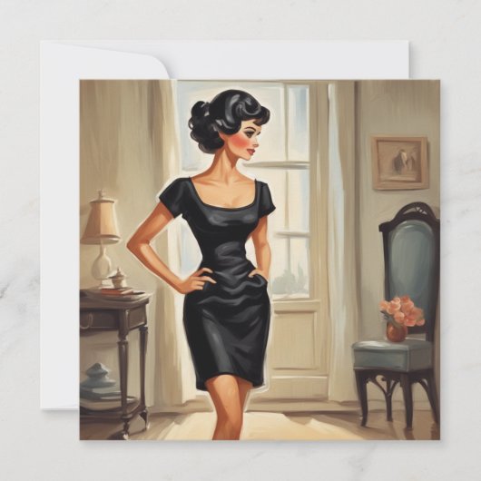 Invitation Salutations LBD stylées : Classique et Versatile (Devant)