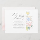 Invitation Salutations Pour Aimer Vin Dégustation Fête des ma (Devant / Derrière)
