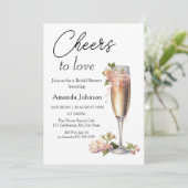 Invitation Salutations pour l'amour de la Fête des mariées de (Debout devant)