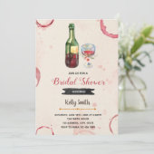 Invitation Salutations pour l'invitation à la douche nuptiale (Debout devant)