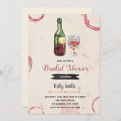 Invitation Salutations pour l'invitation à la douche nuptiale (Devant / Derrière)