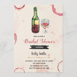 Invitation Salutations pour l'invitation à la douche nuptiale