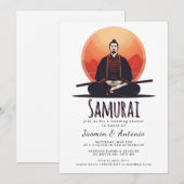 Invitation Samouraï (Devant / Derrière)