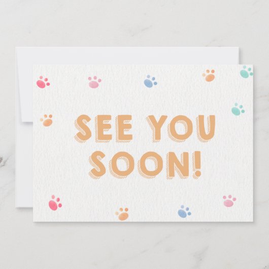 Invitation Samoyed Chien Pawty Chiot Anniversaire rose Photo (Dos)