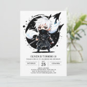 Invitation Samurai Ninja Martial Arts Anniversaire (Debout devant)