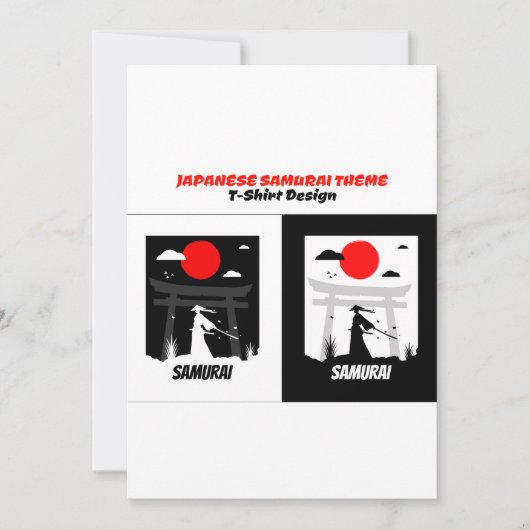 Invitation Samurai urbain (Devant)