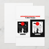 Invitation Samurai urbain (Devant / Derrière)