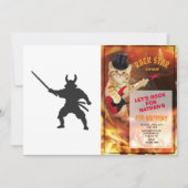 Invitation Samurai Warrior avec épée - Choisir la couleur de (Devant)