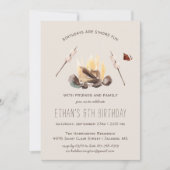 Invitation S'amuser davantage | Camping fête d'anniversaire (Devant)