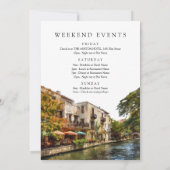 Invitation San Antonio Watercolor Birthday Weekend (Dos)