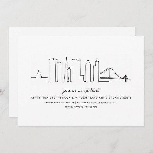 Invitation San Francisco (Devant / Derrière)