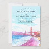 Invitation San Francisco Californie CA Destination Mariage (Devant)