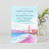 Invitation San Francisco Californie CA Destination Mariage (Debout devant)