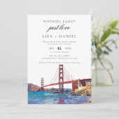 Invitation San Francisco Elopement Wedding Reception (Debout devant)