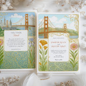 Invitation San Francisco Floral Mariage