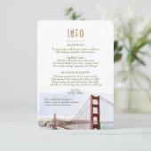 Invitation San Francisco Golden Gate Insérer les détails de l (Debout devant)