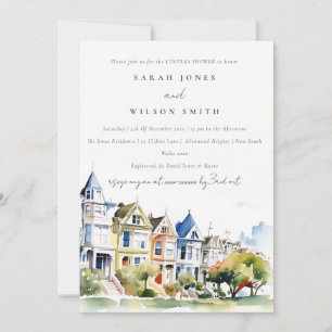 Invitation San Francisco Painted Ladies Couples Shower
