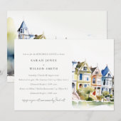 Invitation San Francisco Painted Ladies Rehearsal Dinner (Devant / Derrière)